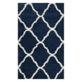 thumbnail image 1 of SAFAVIEH Hudson Aline Geometric Shag Area Rug, Navy/Ivory, 6' x 9', 1 of 12
