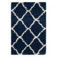 thumbnail image 1 of SAFAVIEH Hudson Aline Geometric Shag Area Rug, Navy/Ivory, 9' x 12', 1 of 12