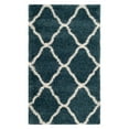 thumbnail image 1 of SAFAVIEH Hudson Aline Geometric Shag Area Rug, Slate Blue/Ivory, 7' x 7' Round, 1 of 12