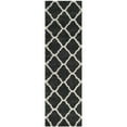 thumbnail image 1 of SAFAVIEH Hudson Aline Geometric Shag Runner Rug, Dark Grey/Ivory, 2'3" x 6', 1 of 6