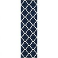 thumbnail image 1 of SAFAVIEH Hudson Aline Geometric Shag Runner Rug, Navy/Ivory, 2'3" x 8', 1 of 12