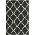 thumbnail image 1 of SAFAVIEH Hudson Aline Plush Geometric Shag Area Rug, Dark Grey/Ivory, 2'3" x 3'9", 1 of 5