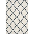 thumbnail image 1 of SAFAVIEH Hudson Aline Plush Geometric Shag Area Rug, Ivory/Slate Blue, 2'3" x 3'9", 1 of 6