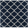 thumbnail image 1 of SAFAVIEH Hudson Aline Plush Geometric Shag Area Rug, Navy/Ivory, 5' x 5' Square, 1 of 5