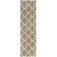thumbnail image 1 of SAFAVIEH Hudson Aline Plush Geometric Shag Runner Rug, Beige/Ivory, 2'3" x 6', 1 of 6