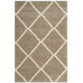 thumbnail image 1 of SAFAVIEH Hudson Amias Geometric Shag Area Rug, Beige/Ivory, 4' x 6', 1 of 10