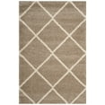 thumbnail image 1 of SAFAVIEH Hudson Amias Geometric Shag Area Rug, Beige/Ivory, 6' x 9', 1 of 10