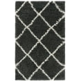 thumbnail image 1 of SAFAVIEH Hudson Amias Geometric Shag Area Rug, Dark Grey/Ivory, 2'3" x 3'9", 1 of 11