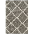 thumbnail image 1 of SAFAVIEH Hudson Amias Geometric Shag Area Rug, Grey/Ivory, 2'3" x 3'9", 1 of 11