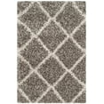 thumbnail image 1 of SAFAVIEH Hudson Amias Geometric Shag Area Rug, Grey/Ivory, 2' x 3', 1 of 10