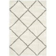 thumbnail image 1 of SAFAVIEH Hudson Amias Geometric Shag Area Rug, Ivory/Grey, 6' x 9', 1 of 11