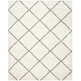 thumbnail image 1 of SAFAVIEH Hudson Amias Geometric Shag Area Rug, Ivory/Grey, 9' x 12', 1 of 11