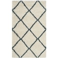 thumbnail image 1 of SAFAVIEH Hudson Amias Geometric Shag Area Rug, Ivory/Slate Blue, 3' x 5', 1 of 11