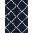 thumbnail image 1 of SAFAVIEH Hudson Amias Geometric Shag Area Rug, Navy/Ivory, 2'3" x 3'9", 1 of 11