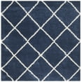 thumbnail image 1 of SAFAVIEH Hudson Amias Geometric Shag Area Rug, Navy/Ivory, 7' x 7' Square, 1 of 11