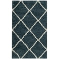 thumbnail image 1 of SAFAVIEH Hudson Amias Geometric Shag Area Rug, Slate Blue/Ivory, 3' x 5', 1 of 11