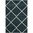 thumbnail image 1 of SAFAVIEH Hudson Amias Geometric Shag Area Rug, Slate Blue/Ivory, 5'1" x 7'6", 1 of 11