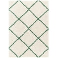 thumbnail image 1 of SAFAVIEH Hudson Amias Plush Geometric Shag Area Rug, Ivory/Green, 3' x 5', 1 of 8