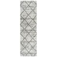 thumbnail image 1 of SAFAVIEH Hudson Amias Plush Geometric Shag Runner Rug, Grey/Beige, 2'3" x 8', 1 of 8