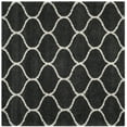 thumbnail image 1 of SAFAVIEH Hudson Arline Geometric Shag Area Rug, Dark Grey/Ivory, 7' x 7' Square, 1 of 9