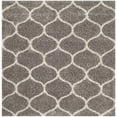 thumbnail image 1 of SAFAVIEH Hudson Arline Geometric Shag Area Rug, Grey/Ivory, 7' x 7' Square, 1 of 3