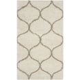 thumbnail image 1 of SAFAVIEH Hudson Arline Geometric Shag Area Rug, Ivory/Beige, 4' x 6', 1 of 8