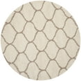 thumbnail image 1 of SAFAVIEH Hudson Arline Geometric Shag Area Rug, Ivory/Beige, 7' x 7' Round, 1 of 8