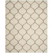 SAFAVIEH Hudson Arline Geometric Shag Area Rug, Ivory/Beige, 8' x 10'