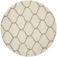 thumbnail image 1 of SAFAVIEH Hudson Arline Geometric Shag Area Rug, Ivory/Beige, 9' x 9' Round, 1 of 8