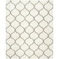 thumbnail image 1 of SAFAVIEH Hudson Arline Geometric Shag Area Rug, Ivory/Grey, 10' x 14', 1 of 10