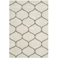 thumbnail image 1 of SAFAVIEH Hudson Arline Geometric Shag Area Rug, Ivory/Grey, 6' x 9', 1 of 10