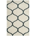 thumbnail image 1 of SAFAVIEH Hudson Arline Geometric Shag Area Rug, Ivory/Slate Blue, 4' x 6', 1 of 11