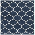 thumbnail image 1 of SAFAVIEH Hudson Arline Geometric Shag Area Rug, Navy/Ivory, 5' x 5' Square, 1 of 11