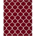 thumbnail image 1 of SAFAVIEH Hudson Arline Geometric Shag Area Rug, Red/Ivory, 8' x 10', 1 of 7