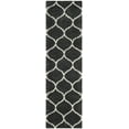 thumbnail image 1 of SAFAVIEH Hudson Arline Geometric Shag Runner Rug, Dark Grey/Ivory, 2'3" x 6', 1 of 9