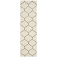 thumbnail image 1 of SAFAVIEH Hudson Arline Geometric Shag Runner Rug, Ivory/Beige, 2'3" x 6', 1 of 8