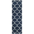 thumbnail image 1 of SAFAVIEH Hudson Arline Geometric Shag Runner Rug, Navy/Ivory, 2'3" x 12', 1 of 9