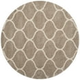 thumbnail image 1 of SAFAVIEH Hudson Arline Plush Geometric Shag Area Rug, Beige/Ivory, 3' x 3' Round, 1 of 8