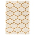 thumbnail image 1 of SAFAVIEH Hudson Arline Plush Geometric Shag Area Rug, Ivory/Gold, 5'1" x 7'6", 1 of 3