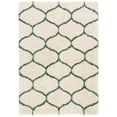 thumbnail image 1 of SAFAVIEH Hudson Arline Plush Geometric Shag Area Rug, Ivory/Green, 8' x 10', 1 of 8
