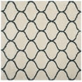 thumbnail image 1 of SAFAVIEH Hudson Arline Plush Geometric Shag Area Rug, Ivory/Slate Blue, 9' x 9' Square, 1 of 6