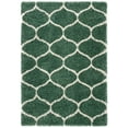 thumbnail image 1 of SAFAVIEH Hudson Arline Plush Geometric Shag Area Rug, Light Green/Ivory, 7' x 7' Square, 1 of 8
