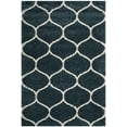 thumbnail image 1 of SAFAVIEH Hudson Arline Plush Geometric Shag Area Rug, Slate Blue/Ivory, 2' x 3', 1 of 6