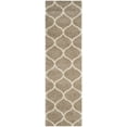thumbnail image 1 of SAFAVIEH Hudson Arline Plush Geometric Shag Runner Rug, Beige/Ivory, 2'3" x 18', 1 of 8