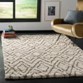thumbnail image 1 of SAFAVIEH Hudson Augustine Geometric Shag Area Rug, Ivory/Grey, 3' x 5', 1 of 7