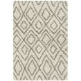 thumbnail image 1 of SAFAVIEH Hudson Augustine Geometric Shag Area Rug, Ivory/Grey, 4' x 6', 1 of 11