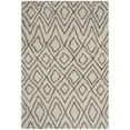 thumbnail image 1 of SAFAVIEH Hudson Augustine Geometric Shag Area Rug, Ivory/Grey, 5'1" x 7'6", 1 of 11