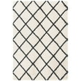 thumbnail image 1 of SAFAVIEH Hudson Jackson Trellis Shag Area Rug, Ivory/Dark Grey, 7' x 7' Round, 1 of 9
