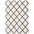 thumbnail image 1 of SAFAVIEH Hudson Jackson Trellis Shag Area Rug, Ivory/Dark Grey, 7' x 7' Square, 1 of 9