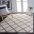 thumbnail image 1 of SAFAVIEH Hudson Jackson Trellis Shag Area Rug, Ivory/Grey, 7' x 7' Round, 1 of 10